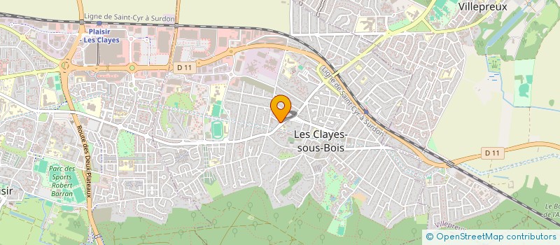 localisation de l'entreprise MADAME ESSMA HAMDAOUI  LES CLAYES-SOUS-BOIS