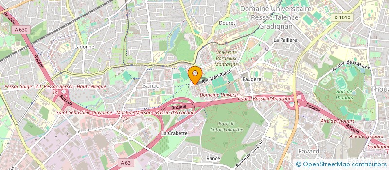 localisation de l'entreprise MADAME ESSOSSINAM KANAWE  PESSAC