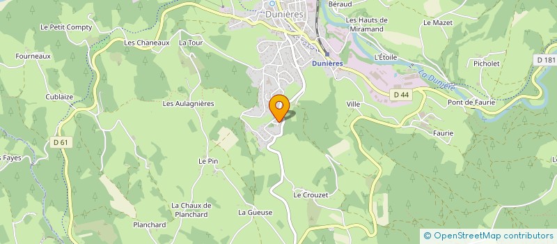 localisation de l'entreprise MADAME EST SERVIE  DUNIERES