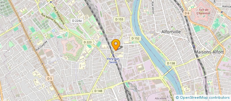 localisation de l'entreprise MADAME ESTAUN SANCHEZ ELENA  VITRY-SUR-SEINE