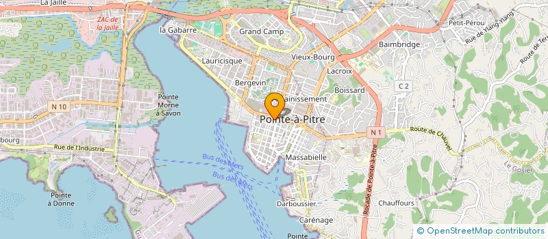 localisation de l'entreprise MADAME ESTEFANI CANFRIN  POINTE-A-PITRE