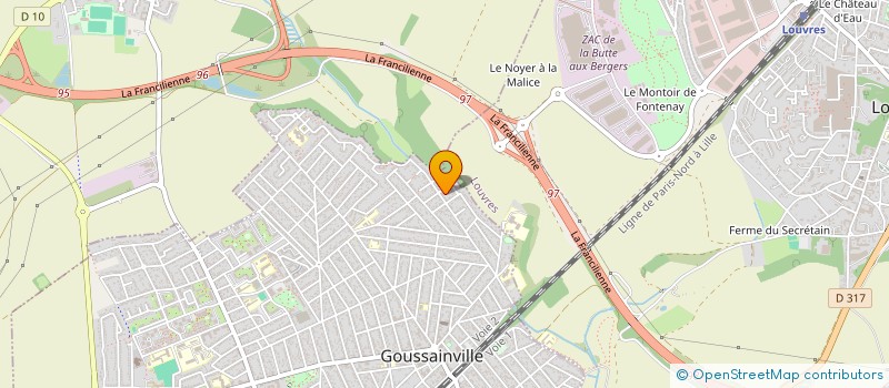 localisation de l'entreprise MADAME ESTEFANIA GONCALVES  GOUSSAINVILLE