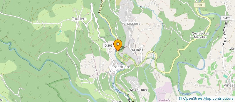 localisation de l'entreprise MADAME ESTEFANIA SEAUVE à LARGENTIERE