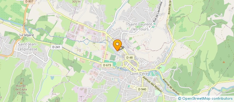 localisation de l'entreprise MADAME ESTELLE ABAD  SAINT-CERE