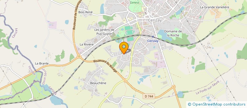 localisation de l'entreprise MADAME ESTELLE AIRAUD  CERIZAY