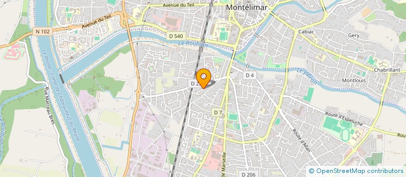 localisation de l'entreprise MADAME ESTELLE ARBONA  MONTELIMAR