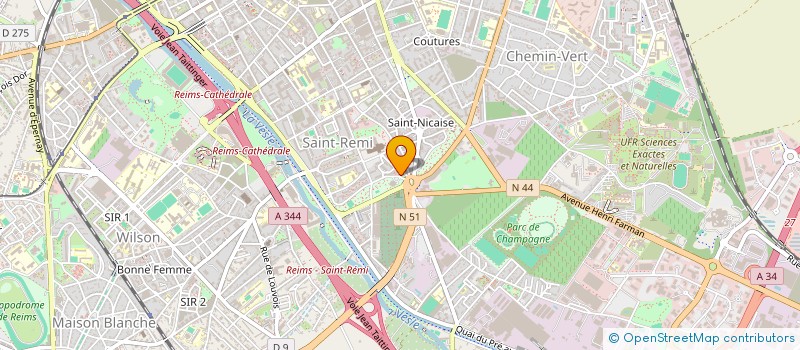 localisation de l'entreprise MADAME ESTELLE ATHURION  REIMS