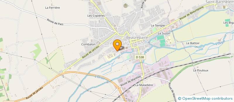 localisation de l'entreprise MADAME ESTELLE AUBANEL  BEAUREPAIRE