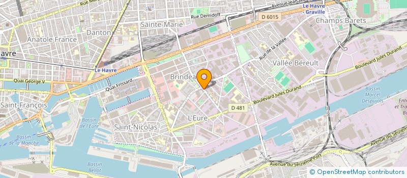 localisation de l'entreprise MADAME ESTELLE AUBOURG à LE HAVRE