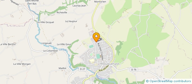 localisation de l'entreprise MADAME ESTELLE AUMONT  PLOUGUENAST-LANGAST