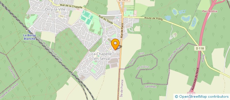 localisation de l'entreprise MADAME ESTELLE BARANOWSKI  LA CHAPELLE-EN-SERVAL