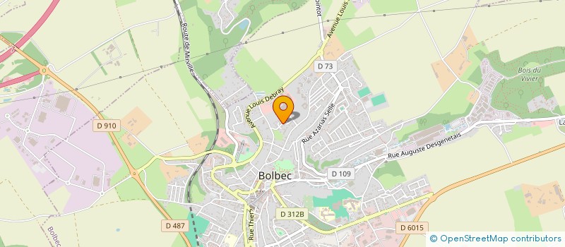 localisation de l'entreprise MADAME ESTELLE BELLANGER  BOLBEC