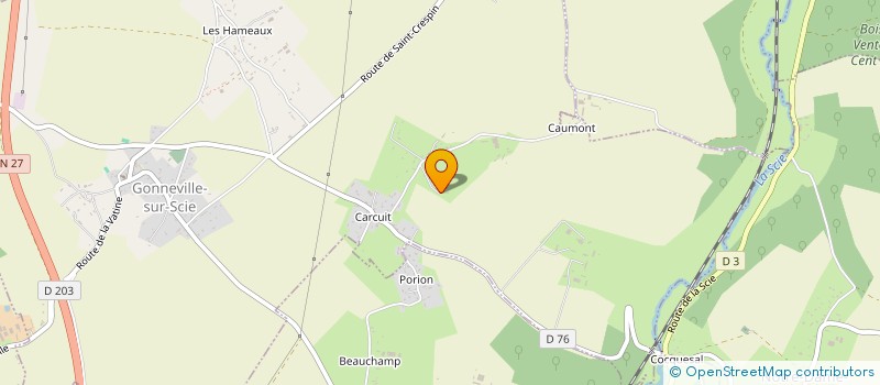 localisation de l'entreprise MADAME ESTELLE BENEVILLE  GONNEVILLE-SUR-SCIE