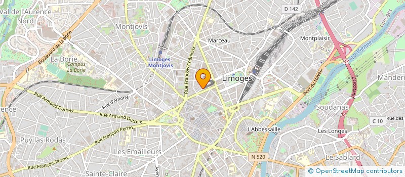 localisation de l'entreprise MADAME ESTELLE BENICHOU à LIMOGES