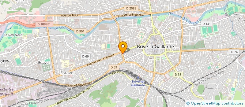 localisation de l'entreprise MADAME ESTELLE BENSON  BRIVE-LA-GAILLARDE