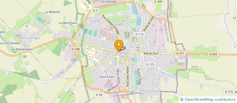 localisation de l'entreprise MADAME ESTELLE BERGEOT à MAMERS