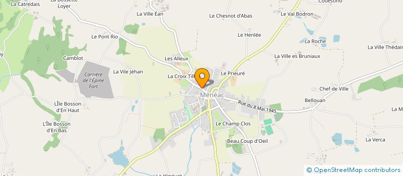 localisation de l'entreprise MADAME ESTELLE BERRUYER  MENEAC