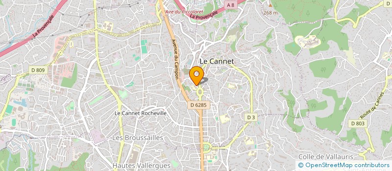 localisation de l'entreprise MADAME ESTELLE BERRUYER à LE CANNET