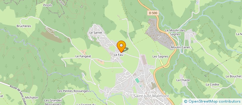 localisation de l'entreprise MADAME ESTELLE BERTAILLE  SAINT-JUST-MALMONT