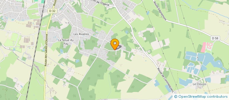 localisation de l'entreprise MADAME ESTELLE BIBAUT à CHALLANS