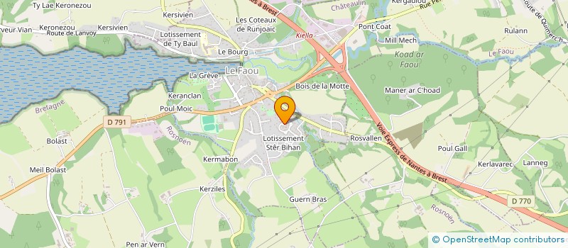 localisation de l'entreprise MADAME ESTELLE BILLON à LE FAOU