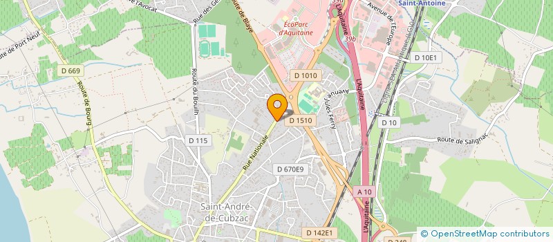 localisation de l'entreprise MADAME ESTELLE BIROLET  SAINT-ANDRE-DE-CUBZAC