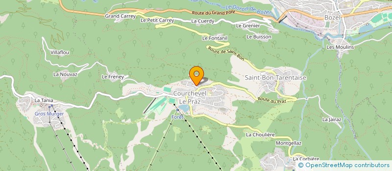localisation de l'entreprise MADAME ESTELLE BLANC à COURCHEVEL