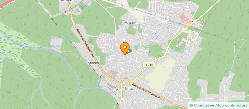 localisation de l'entreprise MADAME ESTELLE BLIGNY  MIOS