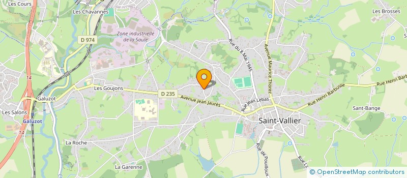 localisation de l'entreprise MADAME ESTELLE BODET  SAINT-VALLIER