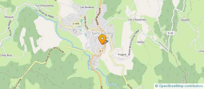 localisation de l'entreprise MADAME ESTELLE BOISBUNON  SAINT-JUST-EN-CHEVALET