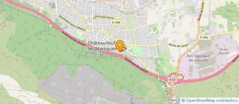 localisation de l'entreprise MADAME ESTELLE BONAGUIDI  CHATEAUNEUF-LES-MARTIGUES