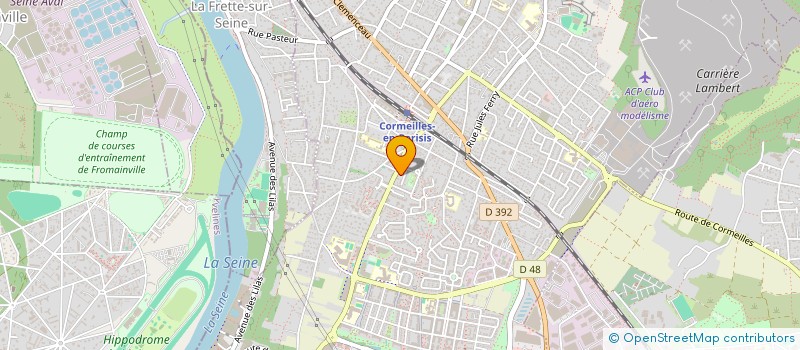 localisation de l'entreprise MADAME ESTELLE BONNEAU  CORMEILLES-EN-PARISIS