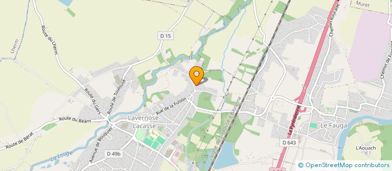 localisation de l'entreprise MADAME ESTELLE BONNEMAISON  LAVERNOSE-LACASSE