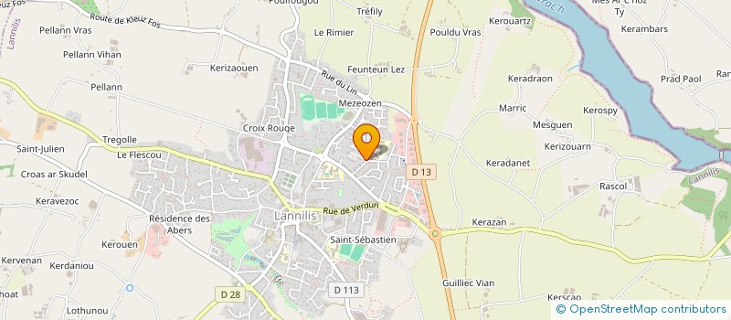 localisation de l'entreprise MADAME ESTELLE BORDES  LANNILIS