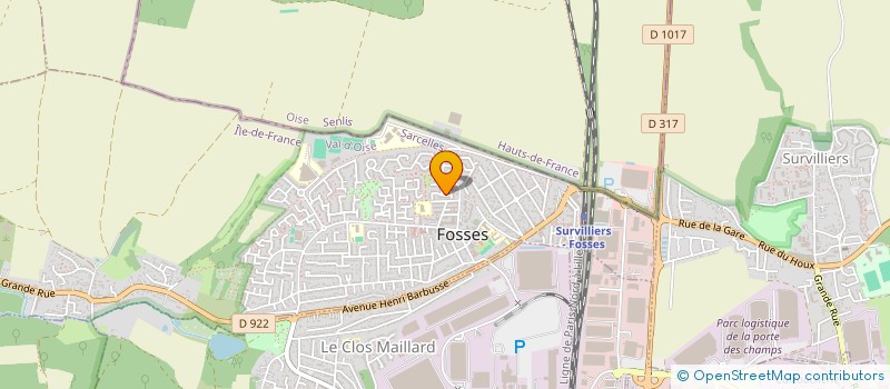 localisation de l'entreprise MADAME ESTELLE BORDIN  FOSSES