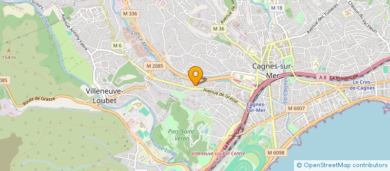 localisation de l'entreprise MADAME ESTELLE BORONAT à CAGNES-SUR-MER