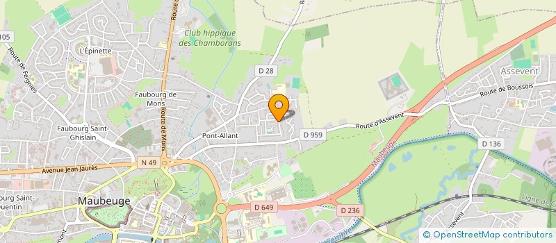 localisation de l'entreprise MADAME ESTELLE BOURLET  MAUBEUGE