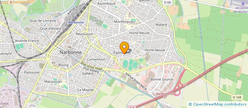 localisation de l'entreprise MADAME ESTELLE BOUVILLE  NARBONNE