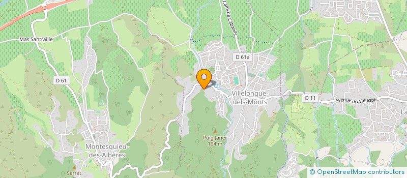 localisation de l'entreprise MADAME ESTELLE BRIERE  VILLELONGUE-DELS-MONTS