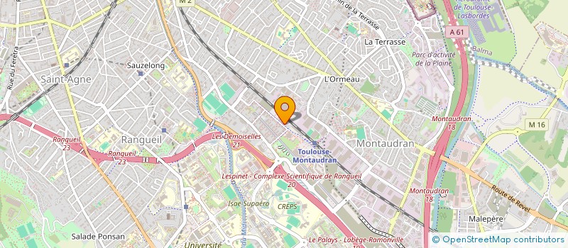 localisation de l'entreprise MADAME ESTELLE BRUGIDOU  TOULOUSE