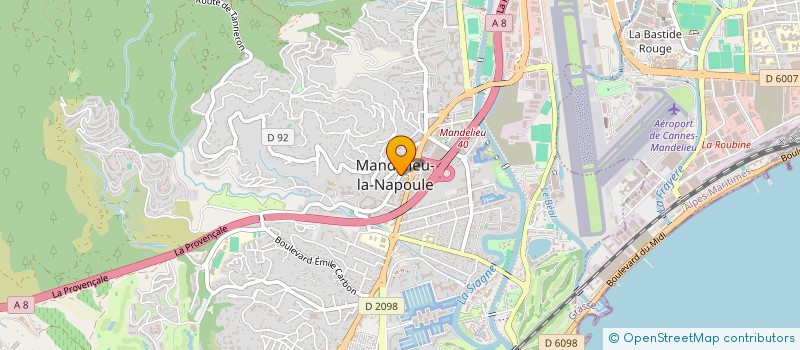 localisation de l'entreprise MADAME ESTELLE BRUN à MANDELIEU-LA-NAPOULE