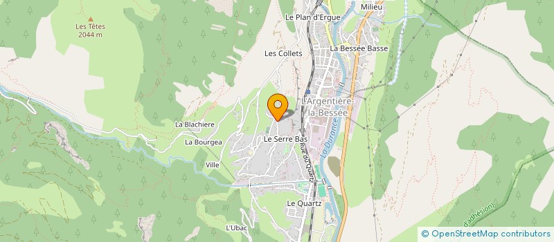 localisation de l'entreprise MADAME ESTELLE BUCCI à L'ARGENTIERE-LA-BESSEE