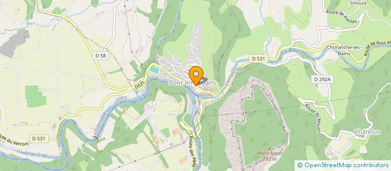 localisation de l'entreprise MADAME ESTELLE CARIS  PONT-EN-ROYANS