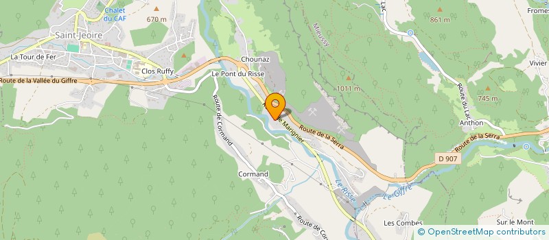 localisation de l'entreprise MADAME ESTELLE CARRIER  SAINT-JEOIRE