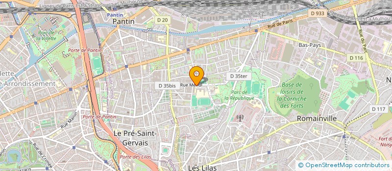 localisation de l'entreprise MADAME ESTELLE CASTA  PANTIN