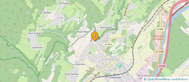 localisation de l'entreprise MADAME ESTELLE CAVILLON  FRONTENEX