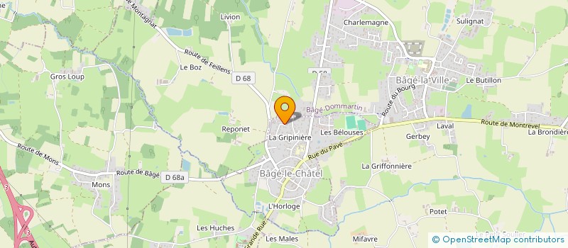 localisation de l'entreprise MADAME ESTELLE CHAMONAZ  BAGE-LE-CHATEL