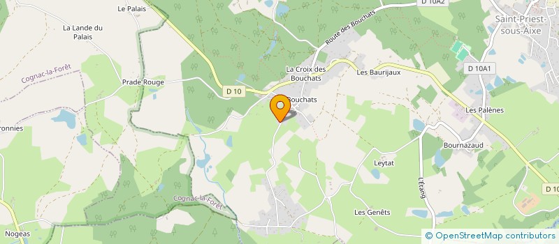 localisation de l'entreprise MADAME ESTELLE CHAMPAGNE à SAINT-PRIEST-SOUS-AIXE