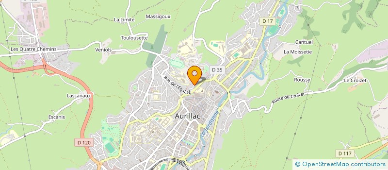 localisation de l'entreprise MADAME ESTELLE CHAPEYRON à AURILLAC