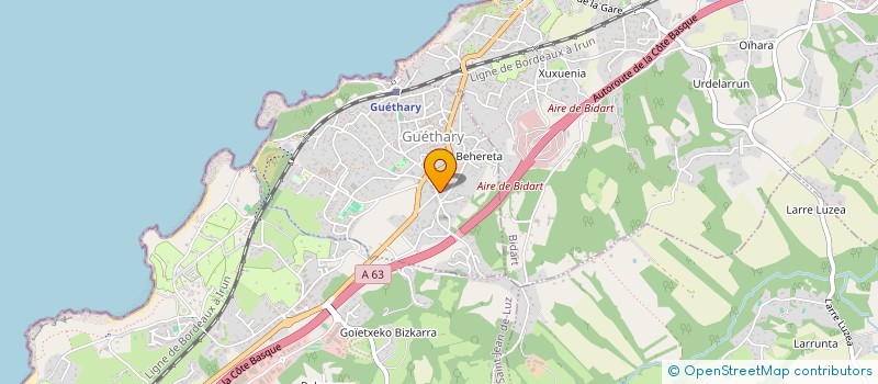 localisation de l'entreprise MADAME ESTELLE CHARDAC  GUETHARY